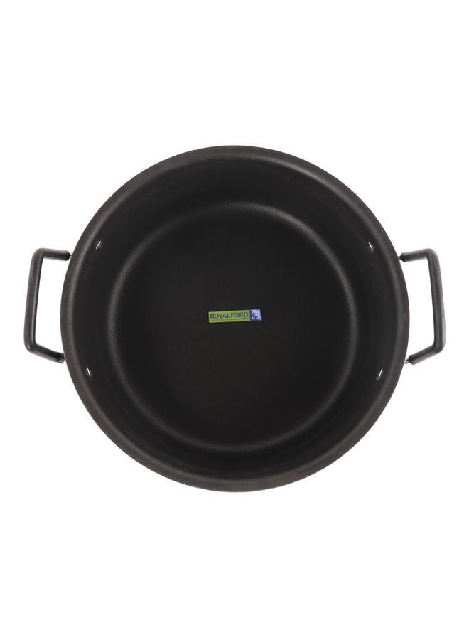 Royalford Nonstick Biriyani Pot With Stainless Steel Lid Black Largecm  - Image 3