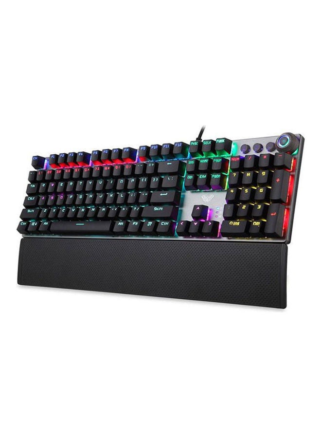 AULA Wired Full Mechanical Gaming Keyboard With Blue Switch And Led Lights Modes | F2058 - Image 1