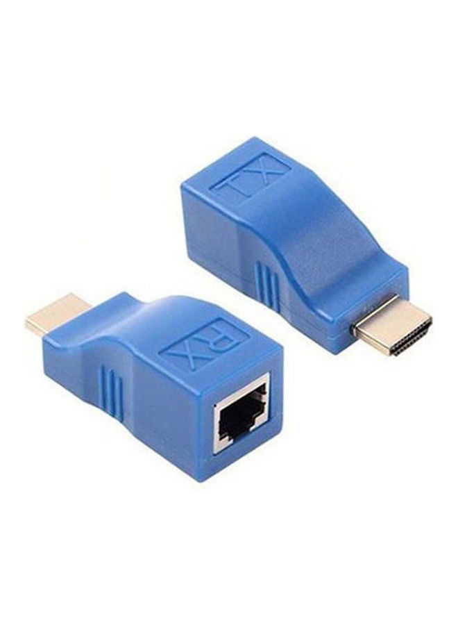 موسع HDMI 4K منافذ RJ45 صغيرة إلى 30 مترًا من HDMI عبر CAT 5e/6 - Image 1