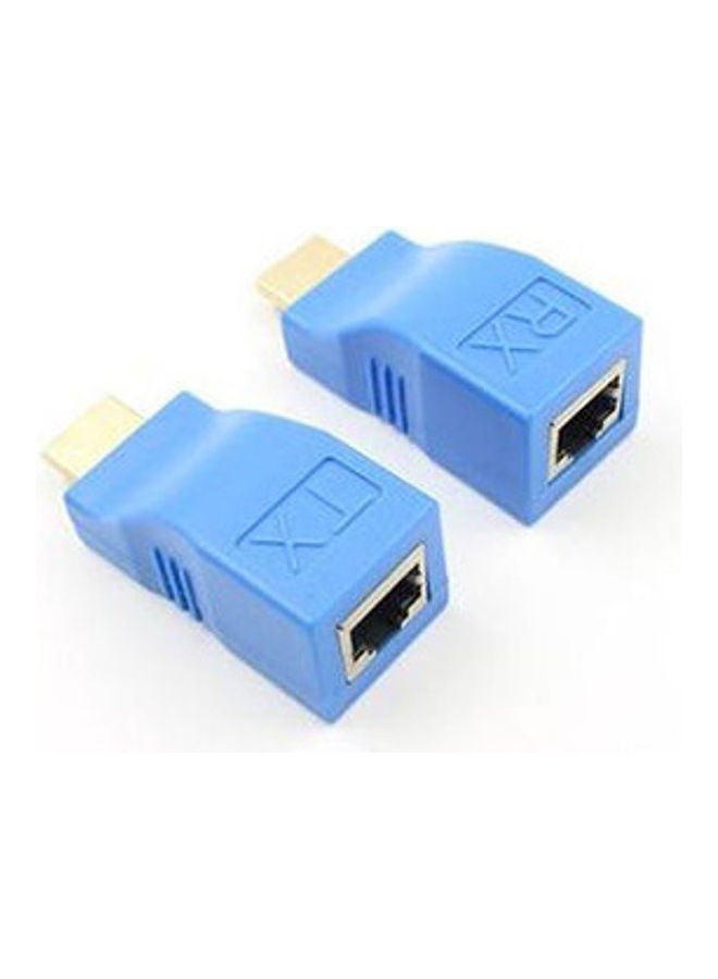 موسع HDMI 4K منافذ RJ45 صغيرة إلى 30 مترًا من HDMI عبر CAT 5e/6 - Image 2