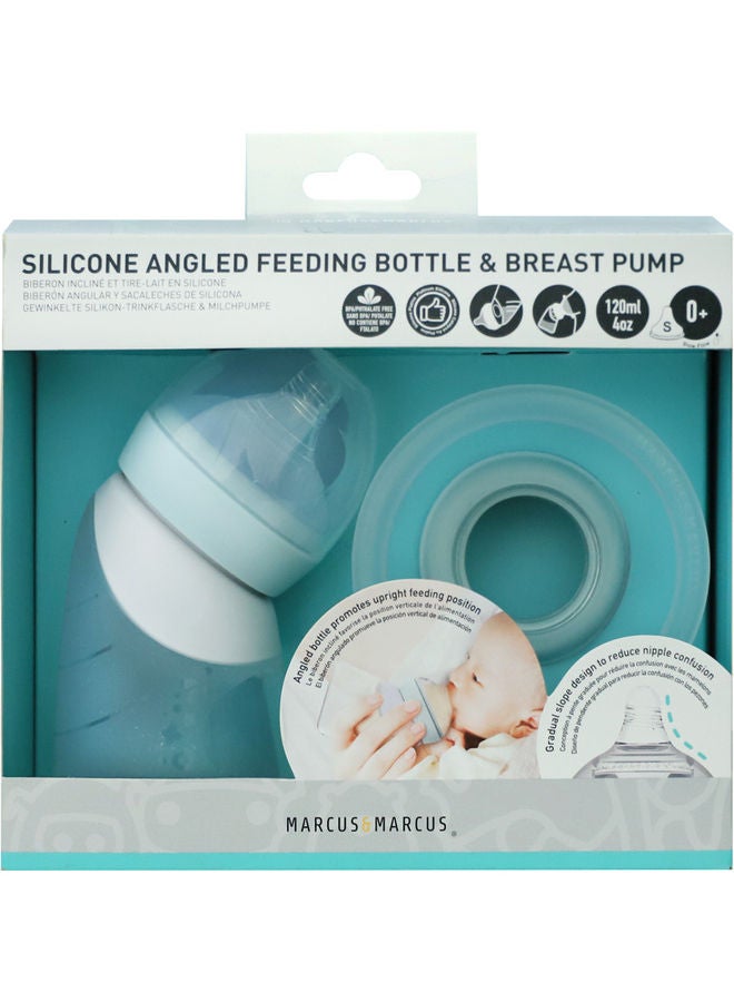 Marcus & Marcus Silicone Breast Pump And Feeding Set  - Image 1