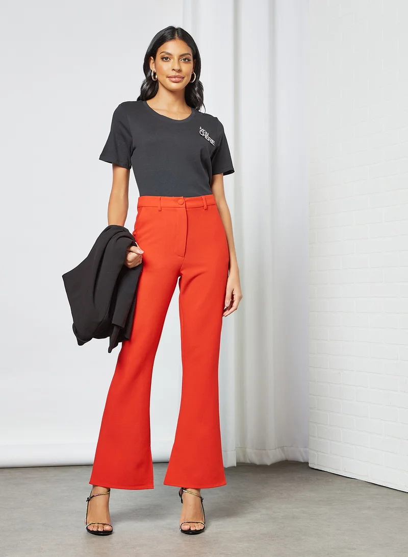 Jacqueline de Yong Crew Neck T-Shirt Black