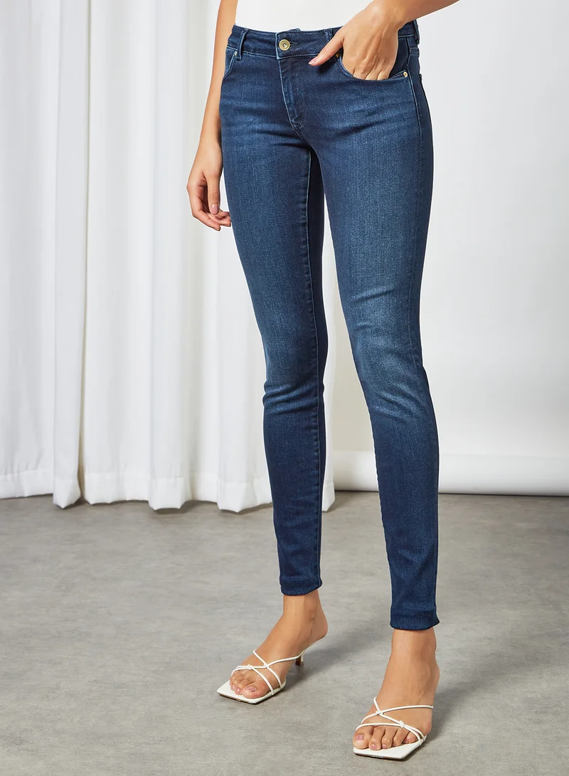 VERO MODA Skinny Fit Jeans Dark Blue