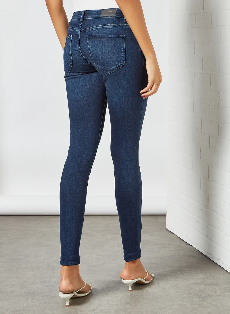 VERO MODA Skinny Fit Jeans Dark Blue