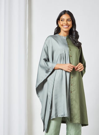 Colourblock Tunic Green