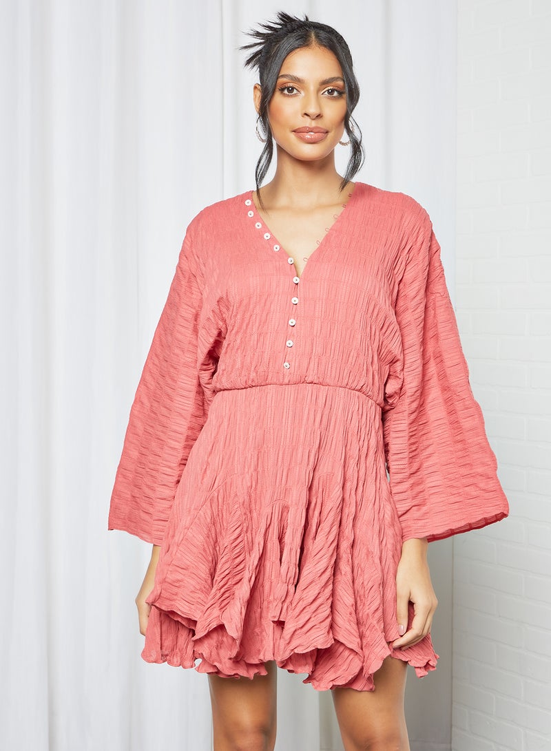 ELLIATT - Blossomed A-Line Dress Pink - Image 1
