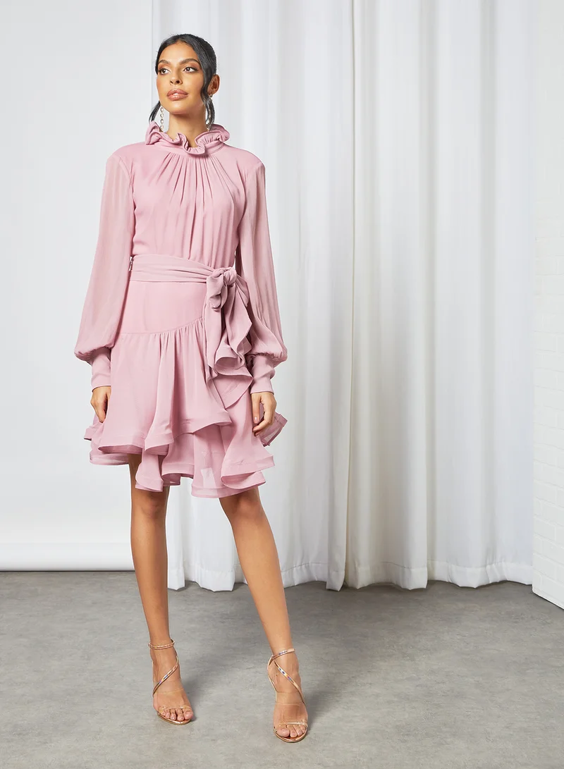 إليات Callie Ruffle Detail Dress