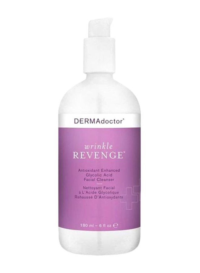 DERMAdoctor Wrinkle Revenge Antioxidant Enhanced Glycolic Acid Facial Cleanser 180ml  - Image 1