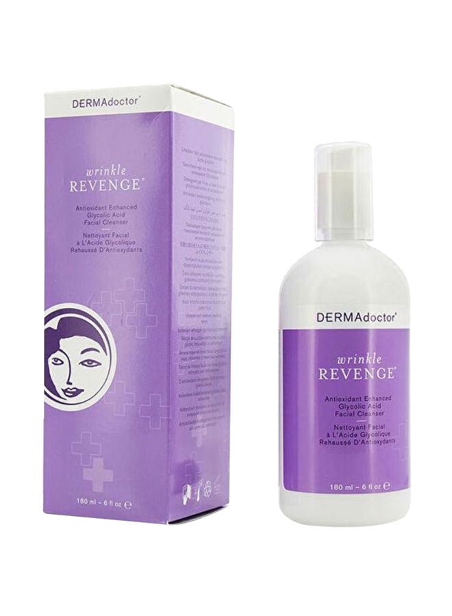 DERMAdoctor Wrinkle Revenge Antioxidant Enhanced Glycolic Acid Facial Cleanser 180ml  - Image 2