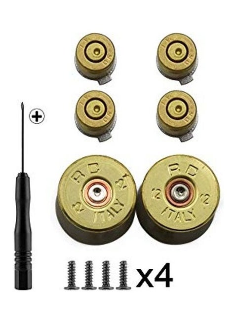 Gold Metal Bullet Analog Thumbstick For PS4 Controller