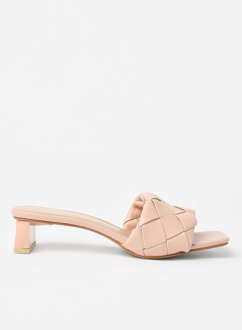 Jove - Stylish Elegant Heeled Sandals Pink - Image 1