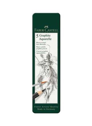 Watersoluble Pencil Graphite Aquarelle Tin Of 5 Black - v1627396252/N49540561A_1