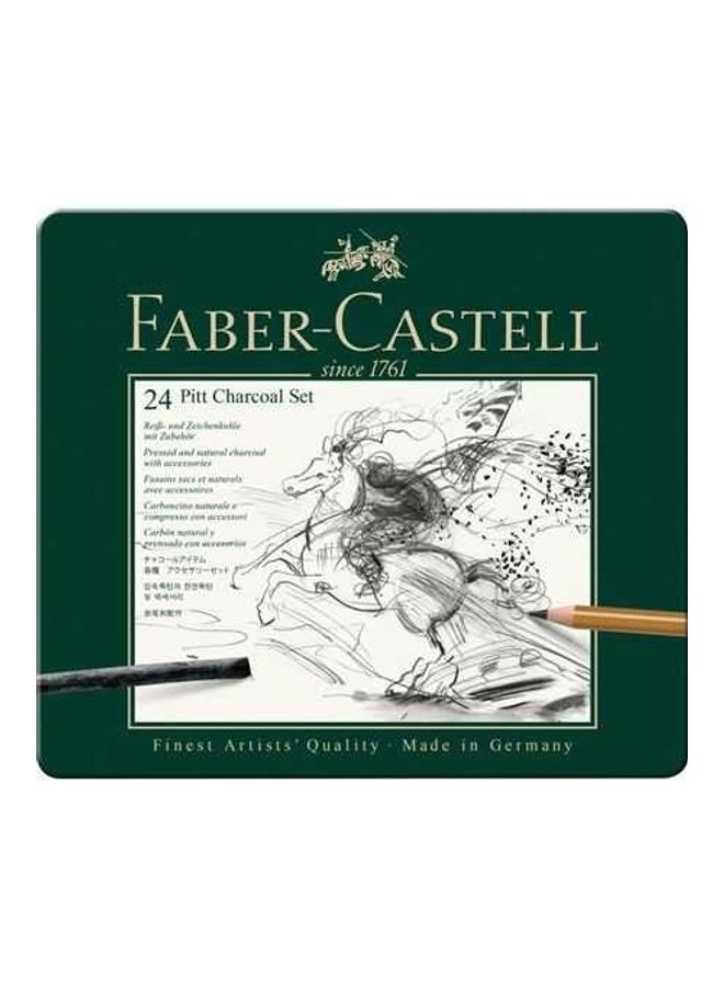 FABER-CASTELL - Set Pitt Charcoal / 24 112978 Multicolour - Image 1