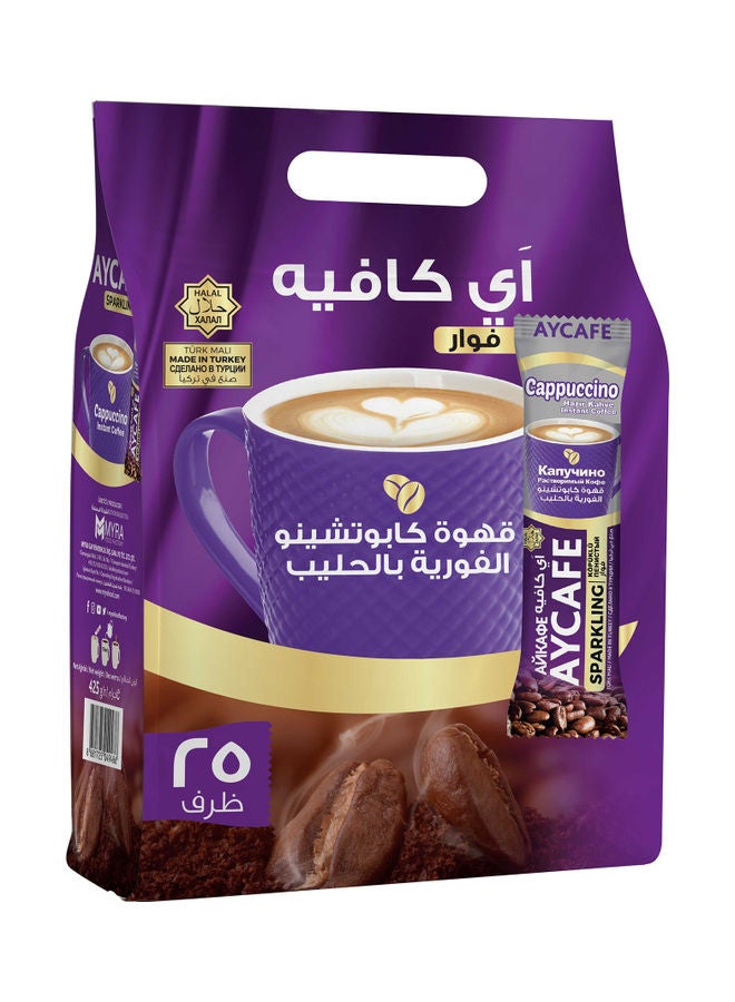 Aycafe - Cappuccino Instant Coffee 17grams Pack of 25 - Image 1