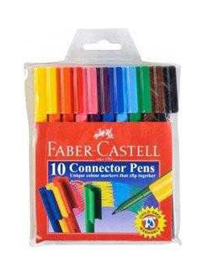 Connector Pens Set Of  10 Multicolour