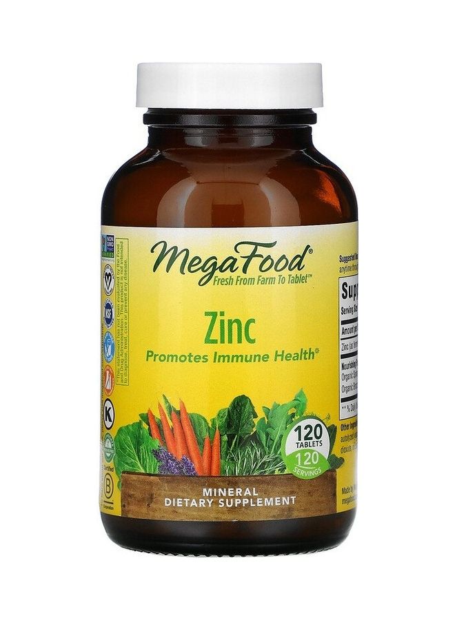 MegaFood Zinc  120 Tablets - Image 1