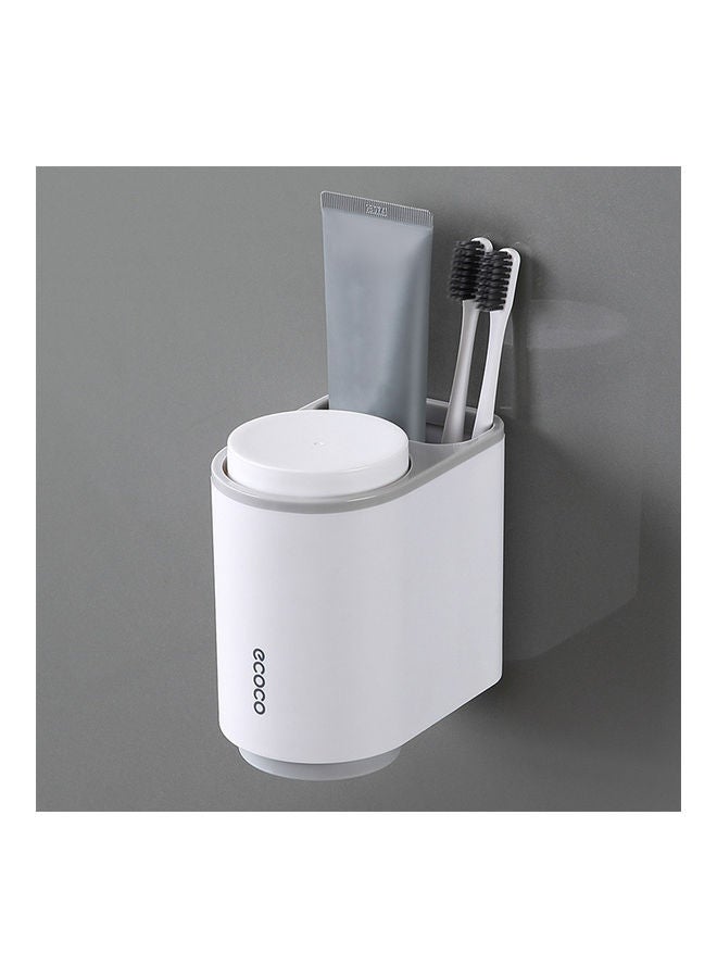 ecoco Magnetic Toothbrush Holder Grey/White 15 x 8.50 x 13cm - Image 4