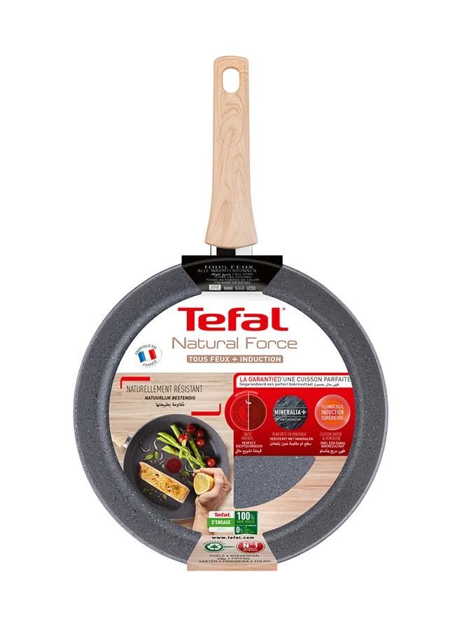 Tefal G6 Natural Force Frypan With Thermo-Spot Aluminium Grey 28cm