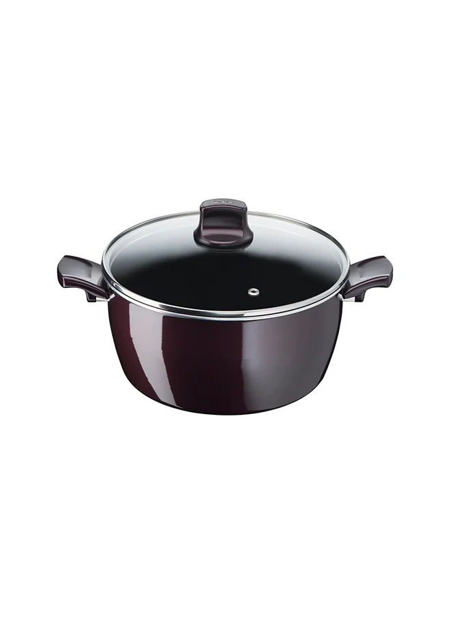 Tefal G6 Resist Intense 7 Pcs Cooking Set Aluminium stewpots 22/26 cm, frypan 28 cm, sautepan 24 cm Black/Clear 28cm