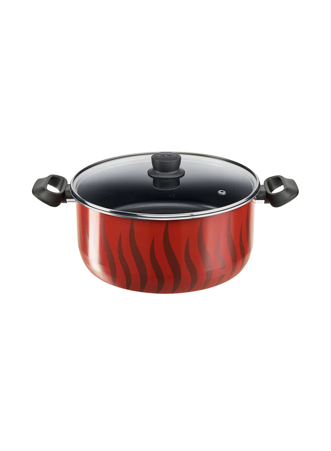 Tefal Tefal Stewpots 8 PCS Set 18/22/26/30 cm |Tempo Flame Cookware | Safe non stick coating |Made in France | Cooking Lid 4 PCS| Boiling Stewing recipe| 2 Years Warranty |C3079082