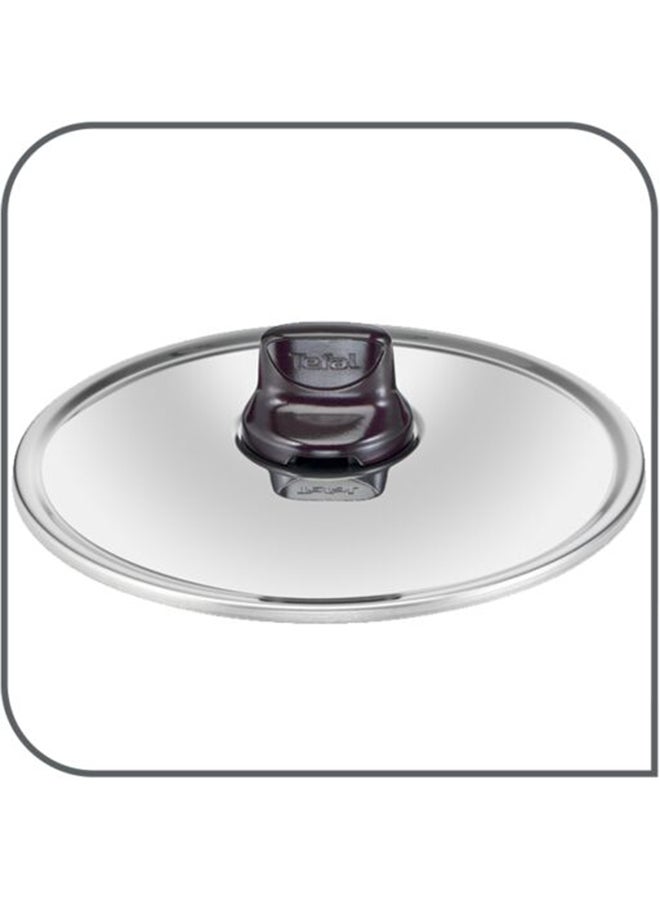 Tefal G6 Resist Intense Casserole With Stainless Steel Lid, Red, Aluminium Red 30cm  - Image 2