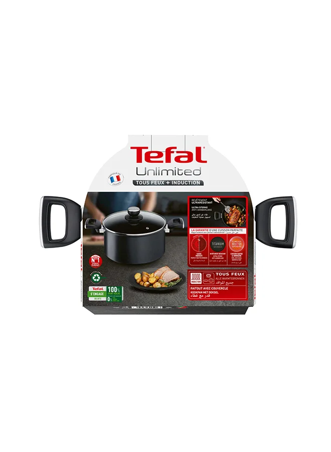 Tefal Cooking Pot | Unlimited Stew Pot 24 Cm With Lid Unlimited 24cm