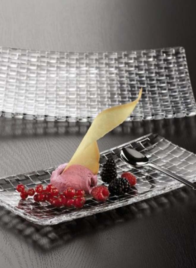 Nachtmann Bossa Nova Square Platter Clear 28cm - Image 2