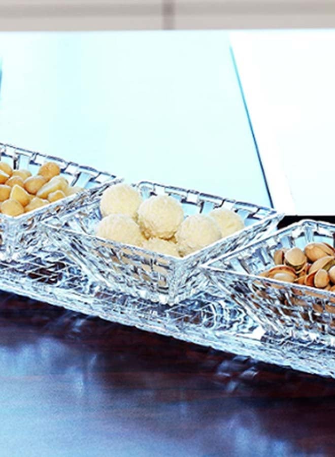 Nachtmann Bossa Nova Rectangular Platter Clear 43.1 x 16.1cm  - Image 3