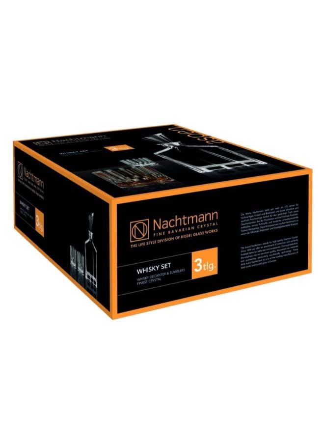 Nachtmann - 3-Piece Aspen Decantor And Tumbler Set Clear - Image 1