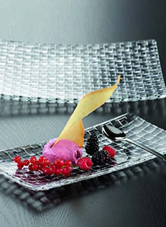 Nachtmann Bossa Nova Rectangular Platter Clear 280 x 140mm  - Image 3