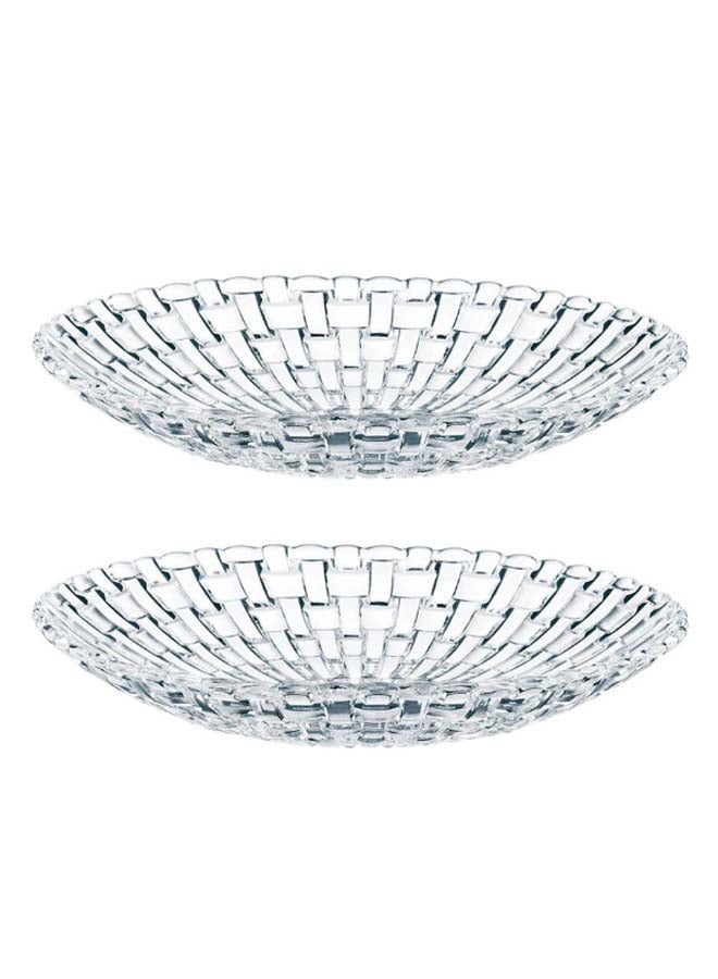 Nachtmann 2-Piece Bossa Nova Serving Bowl Set Clear 21cm - Image 1
