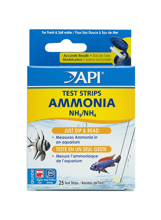 ايه بي آي شرائط اختبار الأمونيا NH3/NH4 من 25 شريط متعدد الألوان