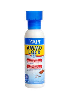 API Ammo Lock for Detoxifies Aquarium Ammonia Blue 118ml  - Image 1