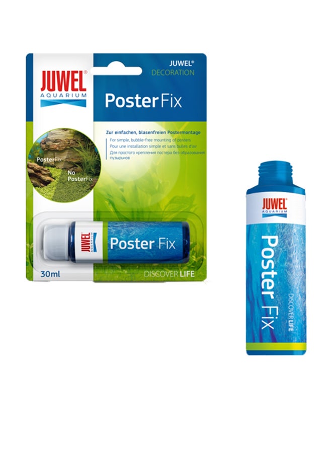 Poster Fix Adhesive For Tank Poster Backgrounds Multicolour 30ml