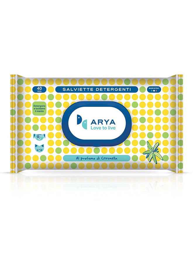 40-Arya Wet Wipes Lemongrass Yellow