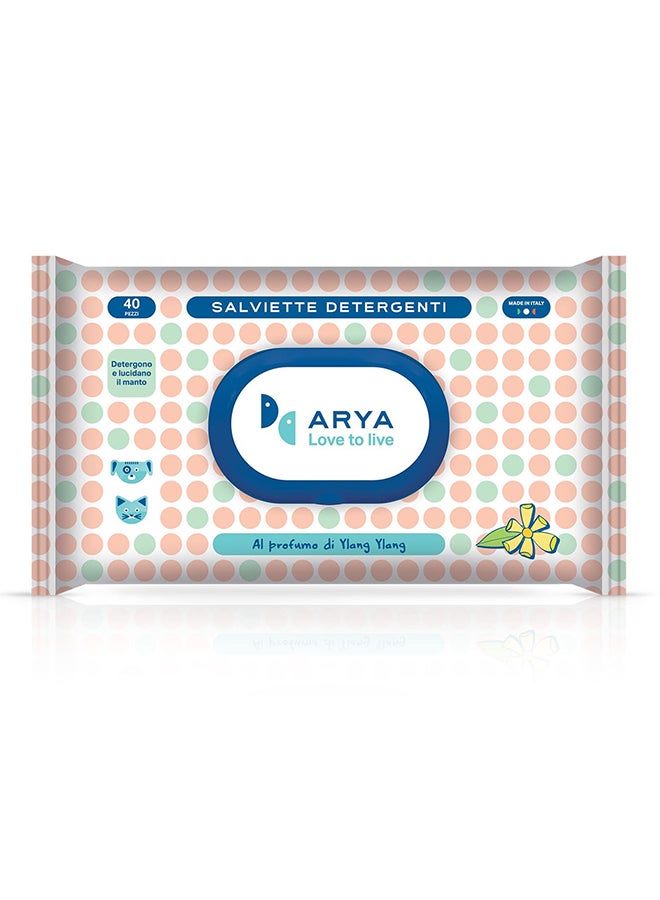 LindoCat - 40-Arya Wet Wipes Ylang Pink - Image 1