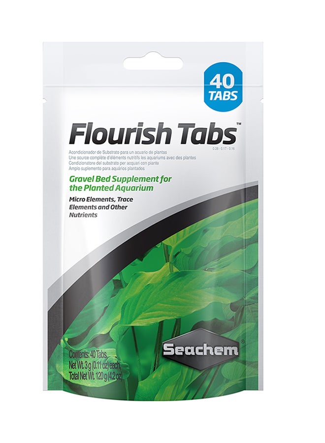 Seachem Planted Aquarium Gravel Bed Supplement 40 Tabs Multicolour 80grams