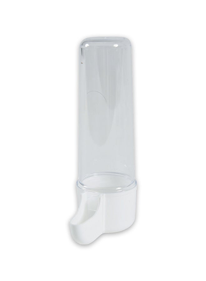 Drinking Bottle Flat Feeder For Domestic Birds Clear 70ml