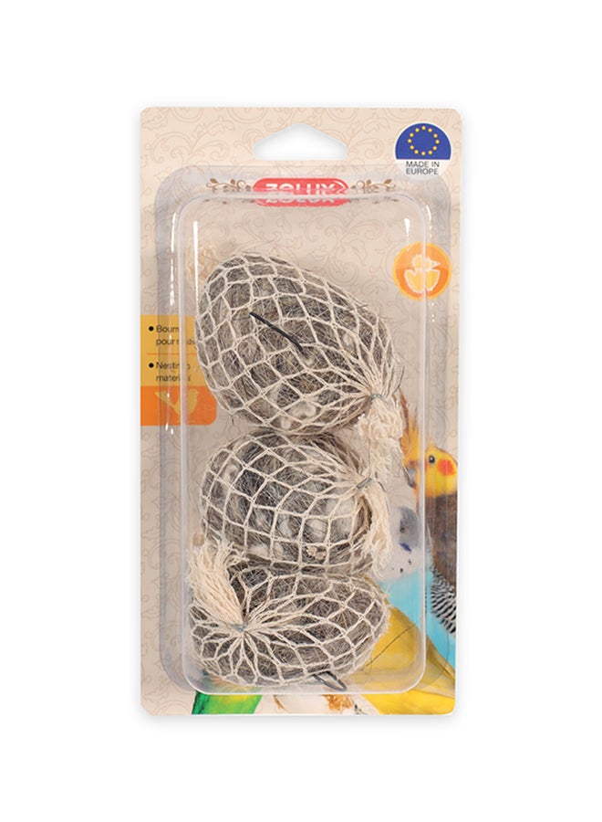 زولوكس 3 قطع من الفراء الأرضي المصنوع من مواد متداخلة. أبيض 5سم