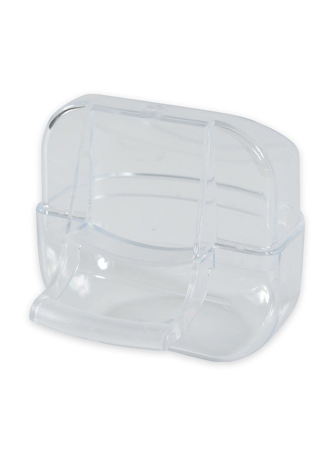 Bird Feeder With Perch Clear S