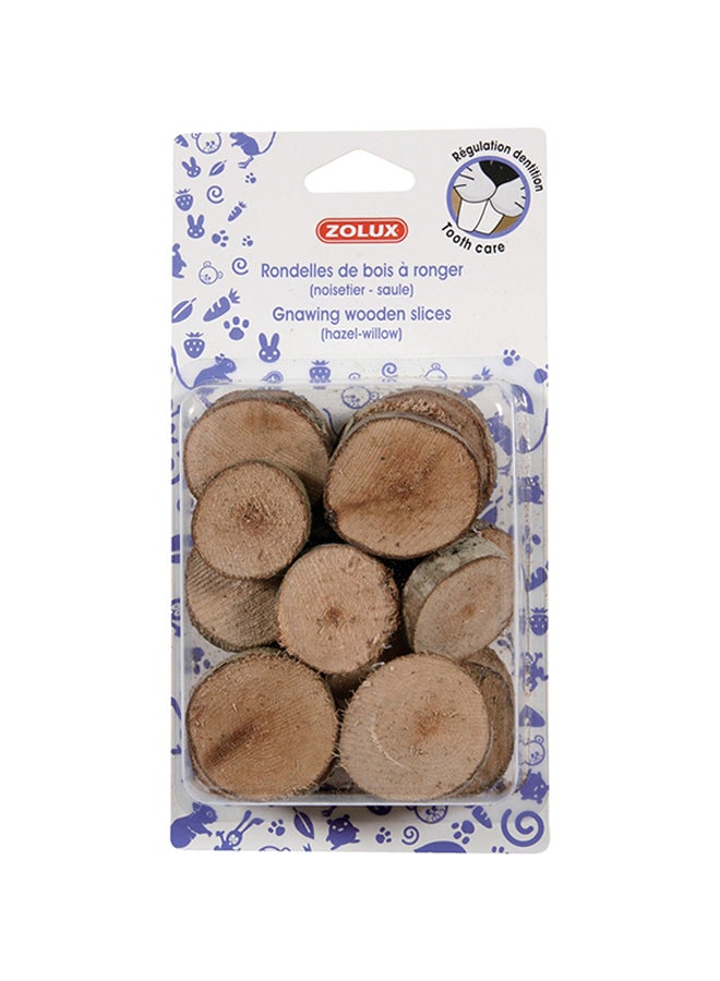 Gnawing Wooden Slices for Rodents Brown