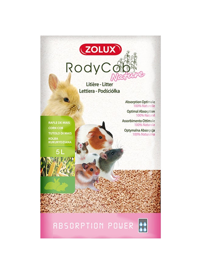 رودي كوب فضلات نباتية طبيعية للقوارض بني 5لترات