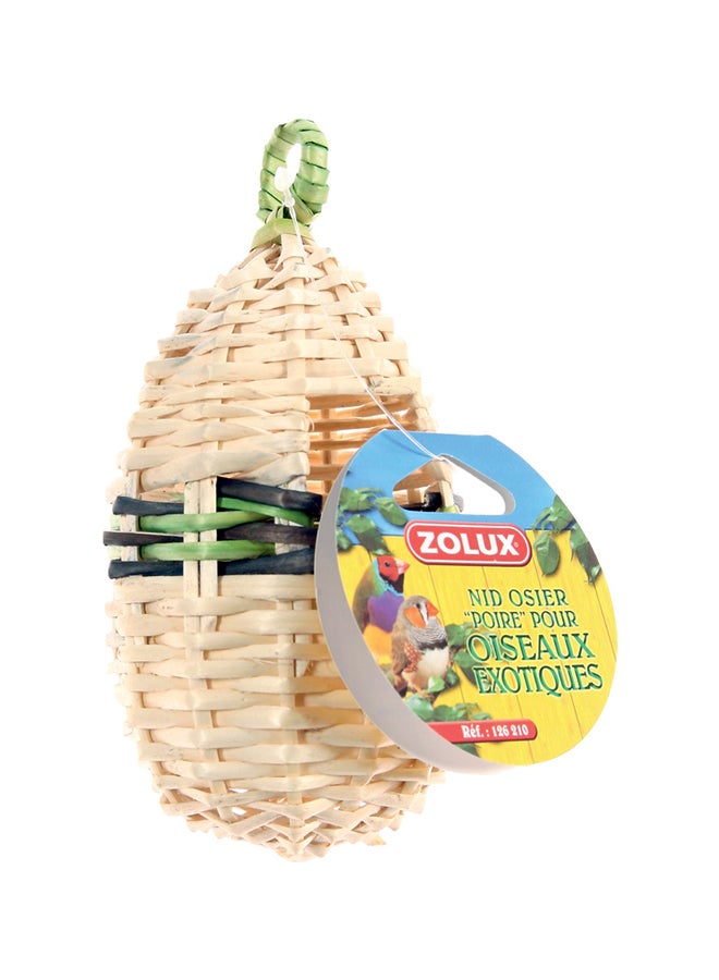 ZOLUX Wicker Pear Shape Nest Brown