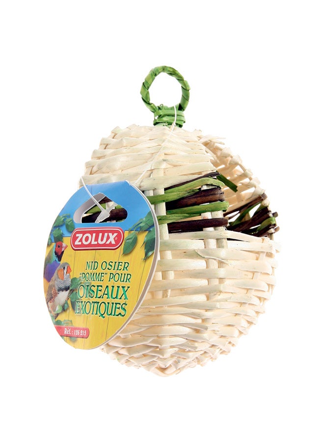 زولوكس عش من الخوص على شكل تفاحة بني - Image 1