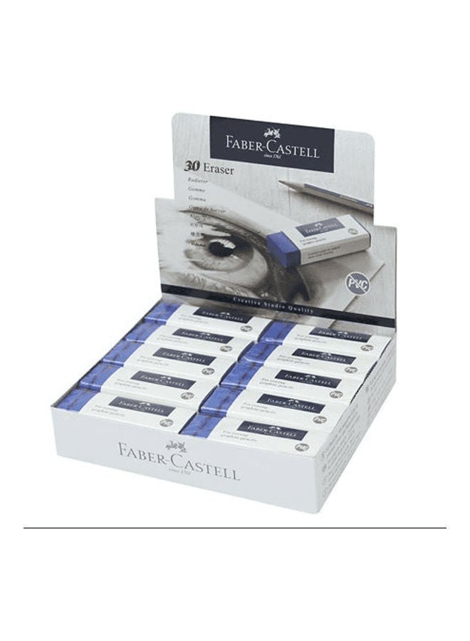 FABER-CASTELL 30-Piece Extra Clean Eraser Box Multicolour - Image 2