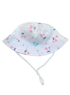 Cherries Design Printed Hat White/Pink/Blue - v1627401772/N49339902V_1