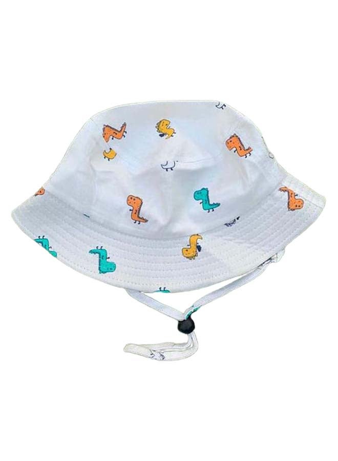 Dinosaur Design Printed Hat White/Blue/Orange - v1627401772/N49339905V_1