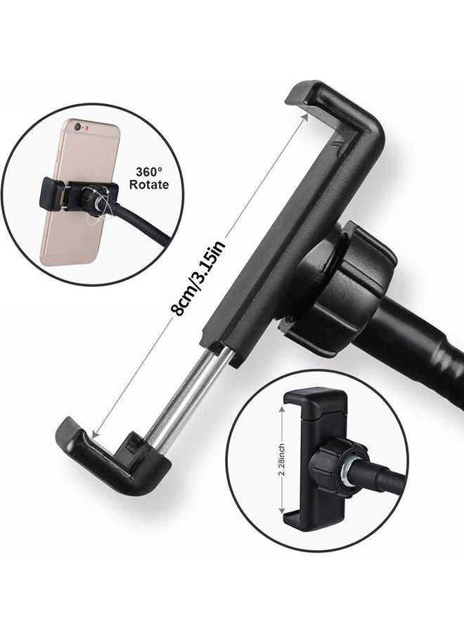 Selfie Ring Light with Cell Phone Holder Stand White  - Image 5