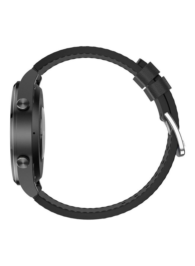 جي تاب ساعة GT3 ذكية بسوار من الجلد أسود - Image 3