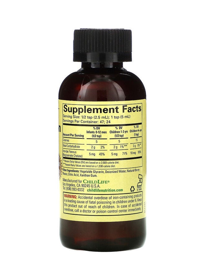 CHILDLIFE Liquid Iron Natural Berry Flavor  - Image 2